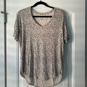 American Eagle Soft and Sexy Cheetah Tee